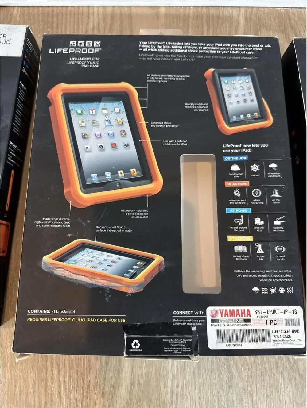 LifeProof LifeJacket apple iPad Case (2 Orange) + iPad Mounting Cradle Holder